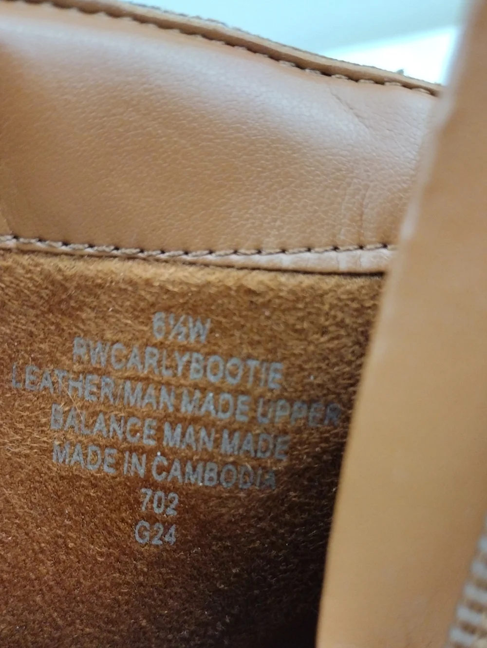Rockport Carly Brown Leather Snakeskin Trim Almond Toe Side Zip Low Heel Bootie